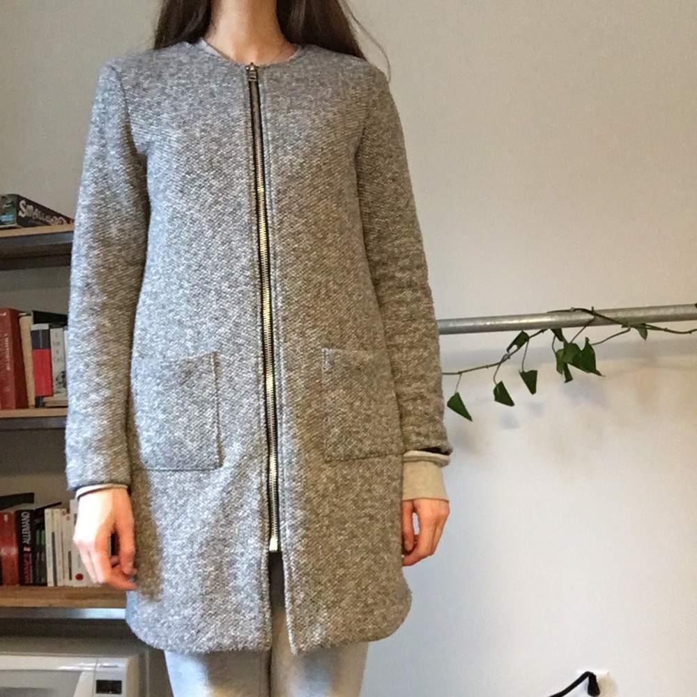 Grey knit jacket - Picture 4 of 9